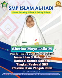 Sherina Maya – Peraih Medali Emas Matematika di “National Garuda Science Olympiad” 2022
