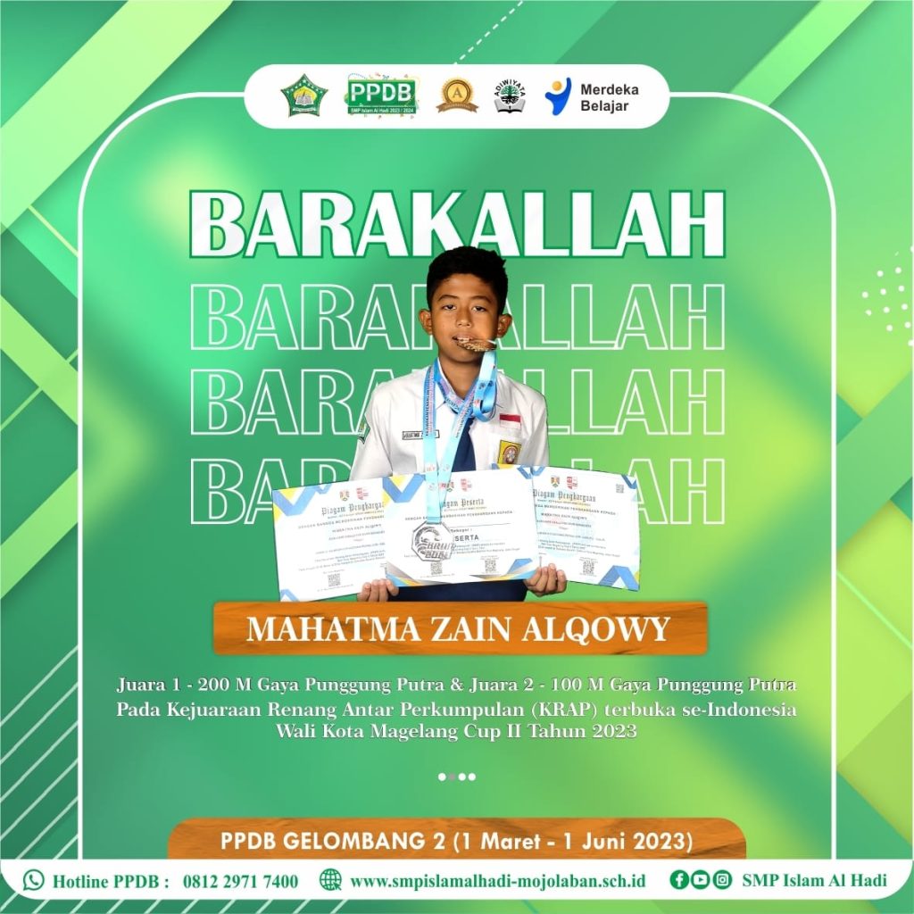 Zain Kembali Raih Prestasi dari Renang
