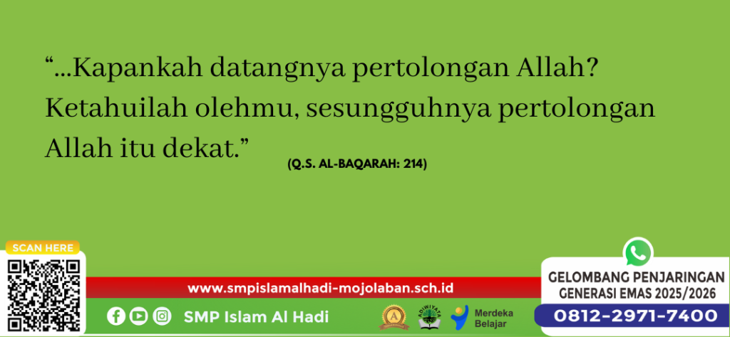 Yakin Dengan Pertolongan Allah Ta'ala