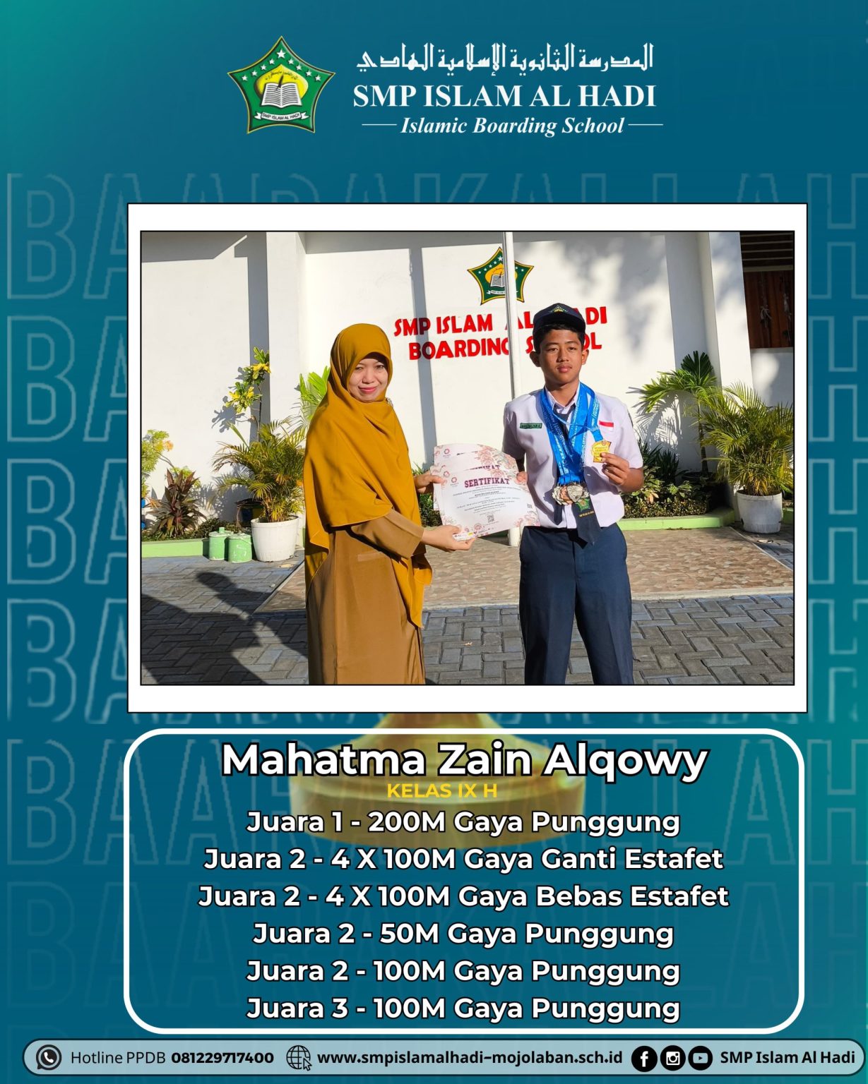 Raih 6 Medali, Mahatma Zain Selalu Haus Prestasi!