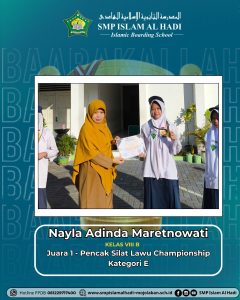 Siswi SMP Islam Al Hadi Bersinar di Pencak Silat Lawu Championship 2025
