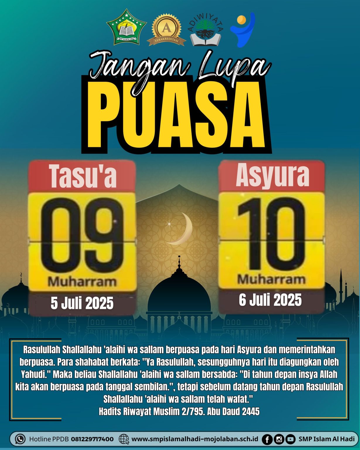 Menyambut 10 Muharram: Momentum Spiritual untuk Menghidupkan Sunnah